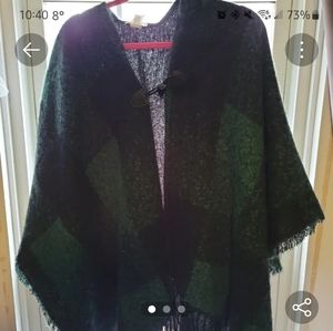 Wool poncho
